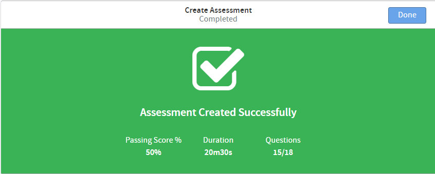 How to create a Custom assessment