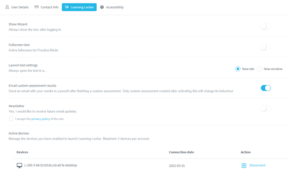 How to configure the Learning Locker